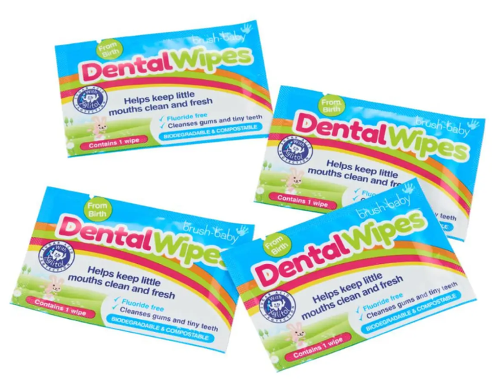 Brush-Baby DentalWipes детские зубные салфетки 1 шт. - Фото 2 Brush-Baby DentalWipes детские зубные салфетки 1 шт. - изображение 2