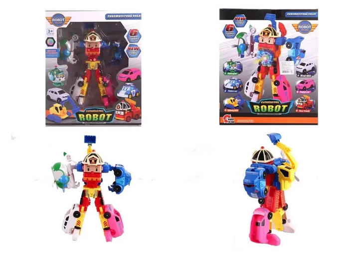 Робот трансформер Робокар Поли Robocar Poli 6в1 L83608-6C - изображение 3