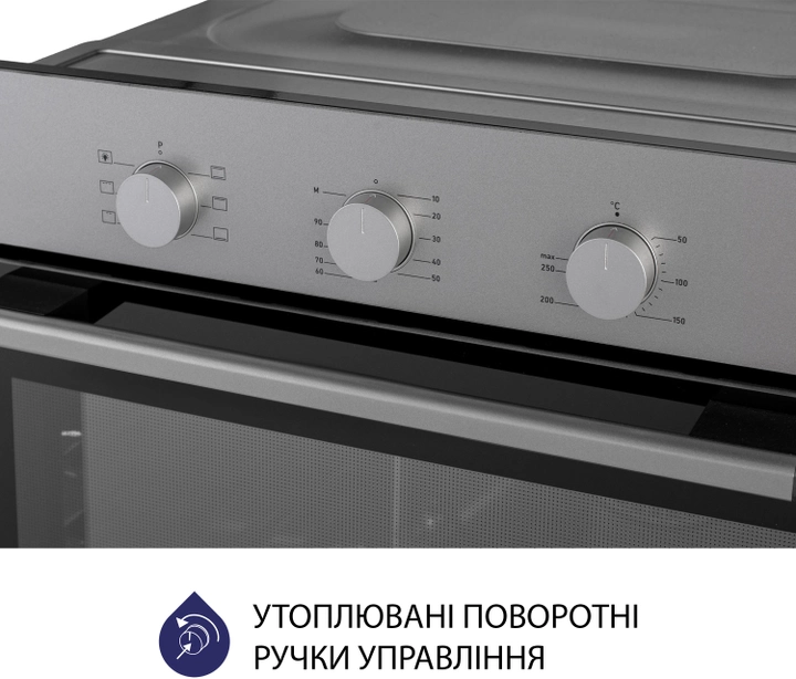Духова шафа Minola EO 665 Dove Gray - Фото 5 Духова шафа Minola EO 665 Dove Gray - изображение 5