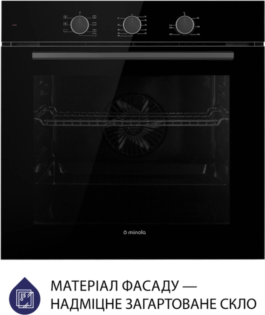 Духова шафа Minola EO 675 BL конвекція - зображення 2