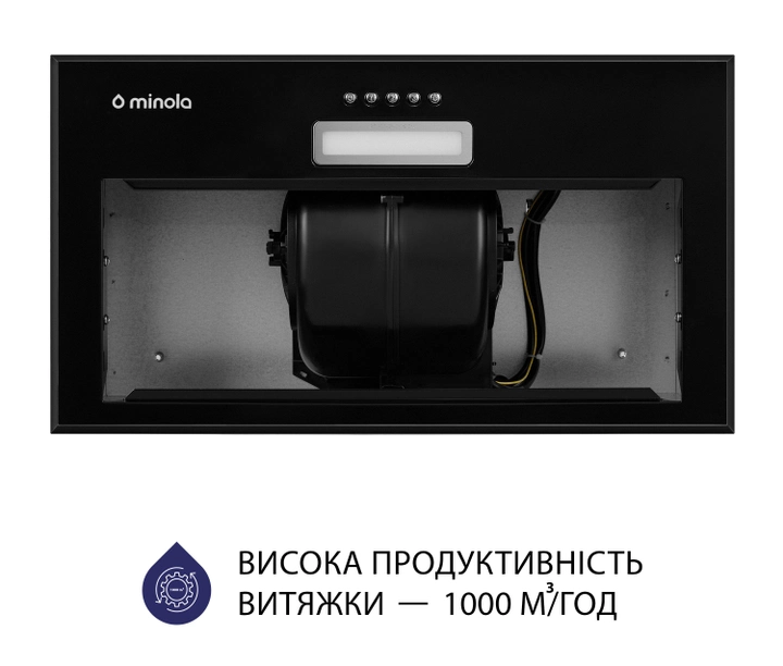 Витяжка Minola HBI 5614 BL 1000 LED (повновбудована) - изображение 5