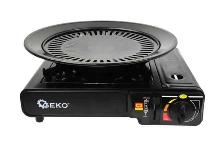 Плита газовая портативная Geko G80521 + насадка для гриля – фото ...