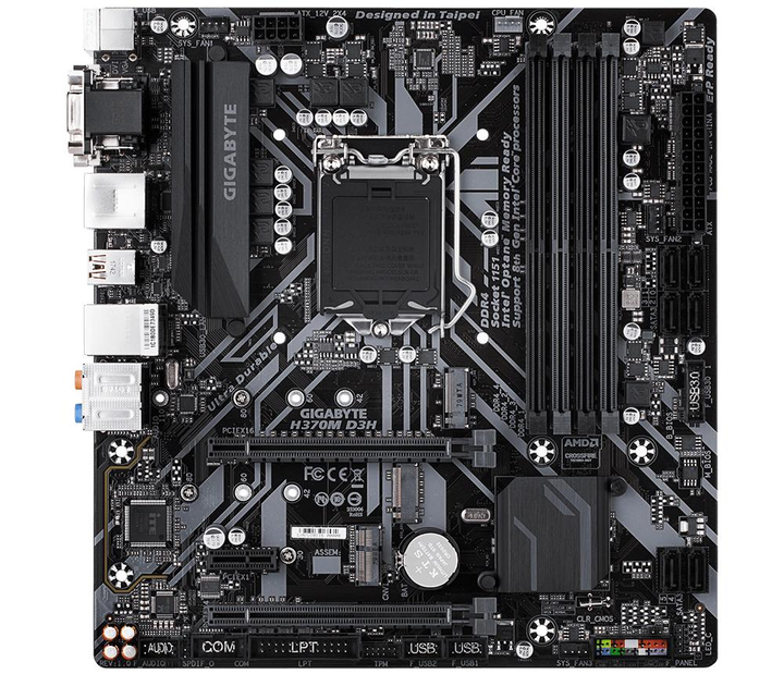 Материнская плата Gigabyte H370M D3H LGA 1151v2 (H370M D3H) Б/У – фото ...