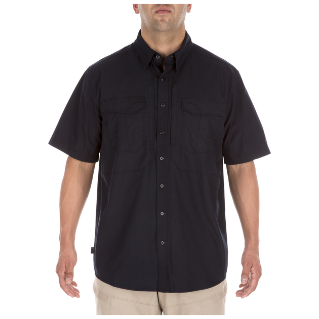 Рубашка тактическая с коротким рукавом 5.11 Stryke™ Shirt - Short Sleeve 3XL Dark Navy - изображение 1