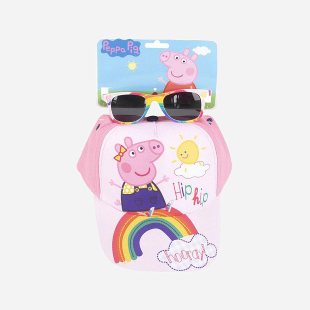 Набір дитячий кепка + сонцезахисні окуляри Inca Peppa Pig 51 см рожевий (8445484069297) - зображення 1