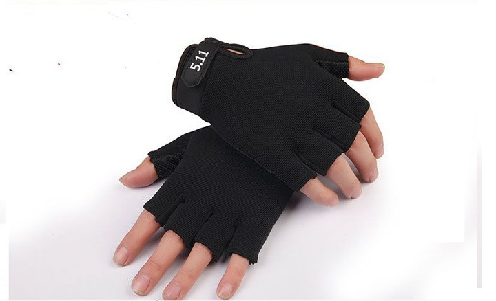 Тактические перчатки легкие без пальцев размер L ширина ладони 9-10см - изображение 1