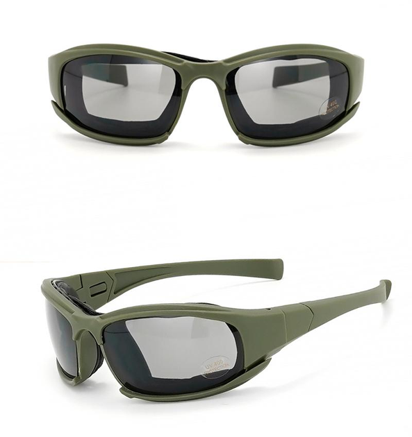 Солнцезащитные очки со сменными линзами X7 (олива) - изображение 2