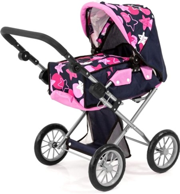 Коляска для ляльки глибока Bayer City Star 72.5 см Blue/Pink (4003336136692) - зображення 2