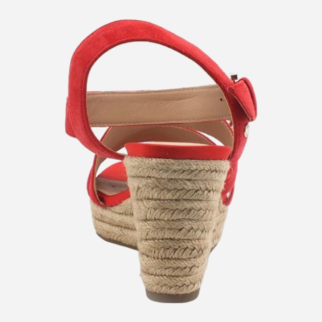 Sandały damskie na koturnie Geox D15N7C00021 37.5 (4.5UK) 24.5 cm Czerwone (8050036023834) - obraz 3