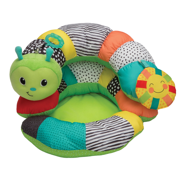 Подушка для живота Infantino Prop-a-pillar tummy time & seated support Різнобарвна гусениця (3021105161806) - зображення 2