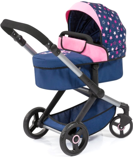 Wózek głęboki dla lalki Bayer XEO 70 cm Blue/Pink (4003336170160) - obraz 2