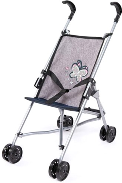 Коляска для ляльки Bayer Prinzessin 55 см Grey (4003336305272) - зображення 1