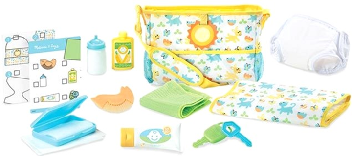 Дорожній набір для ляльки Melissa & Doug Mine to Love 17 шт Multicolor (772417075) - зображення 4