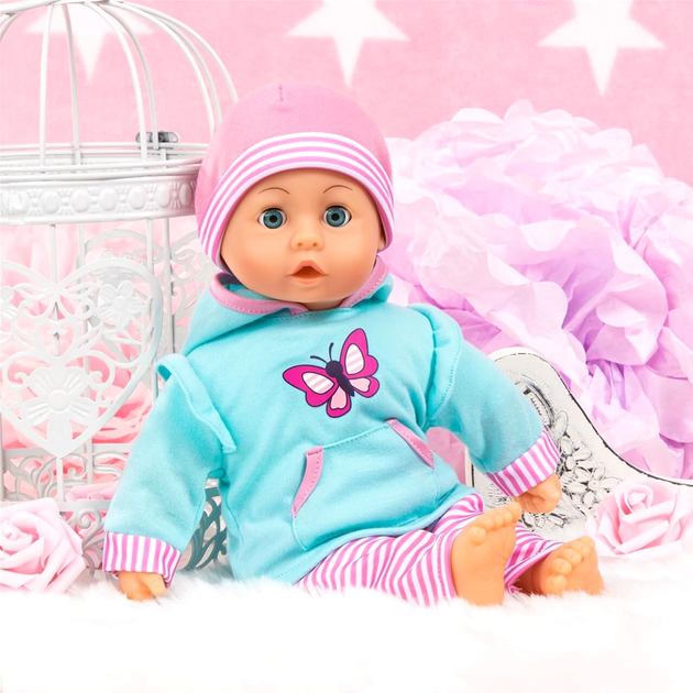 Сукня для ляльки Bayer Бірюзовий метелик 38 см Mint/Pink (4003336838756) - зображення 2