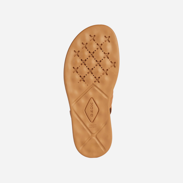 Sandały damskie skórzane Geox D35PAA000TU 38 (5UK) 24.7 cm Karmelowe (8056206037120) - obraz 5
