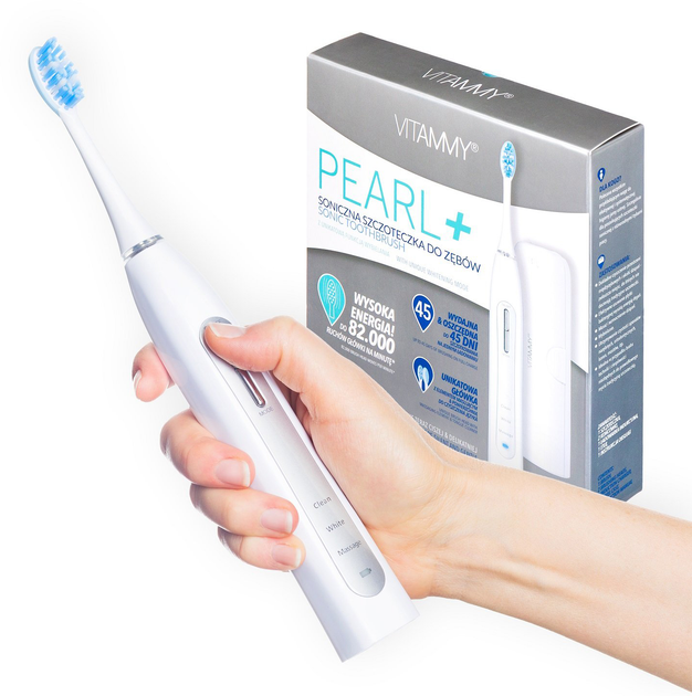 Elektryczna szczoteczka do zębów Vitammy Pearl+ White (5906874252635) - obraz 6