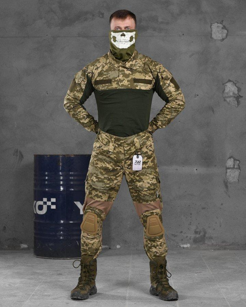 Стрейчевый тактический костюм пиксель 7.62 tactical interception ВН1155 L - изображение 1
