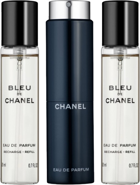 Zestaw męski Chanel Woda perfumowana Chanel Bleu de Chanel 20 ml + Wymienny wkład 2 x 20 ml (3145891073003) - obraz 1