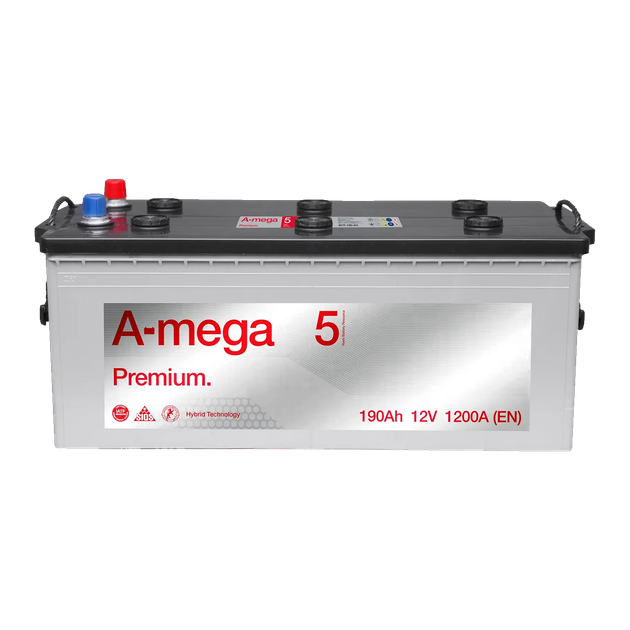 Аккумулятор авто Мегатекс A-mega Premium (M5) 6СТ-190-А3 (лев) ТХП 1200 - изображение 1