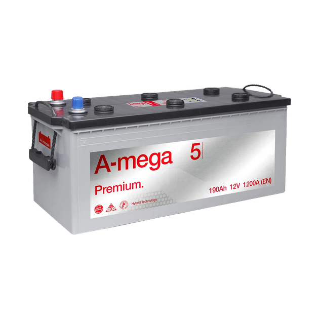 Аккумулятор авто Мегатекс A-mega Premium (M5) 6СТ-190-А3 (лев) ТХП 1200 - изображение 2