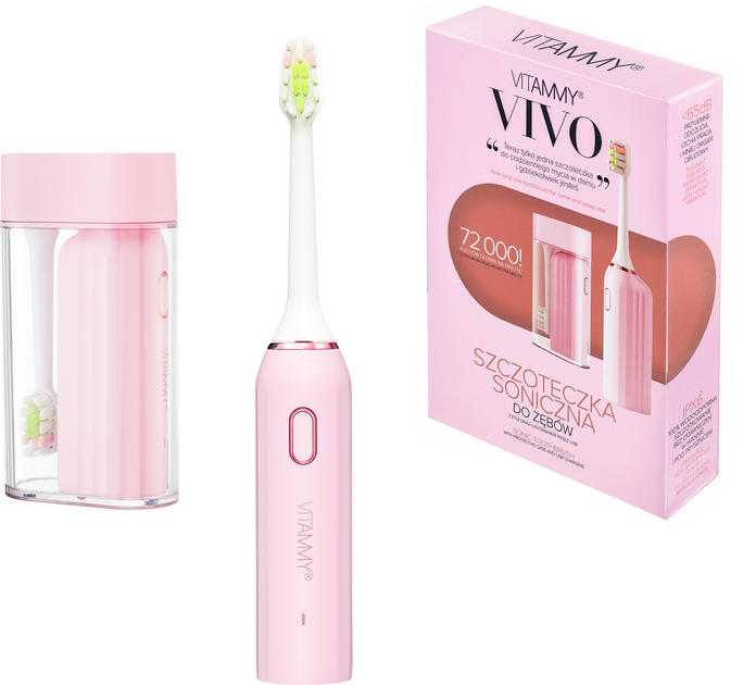 Електрична зубна щітка Vitammy Vivo Pink (5901793642789) - зображення 1