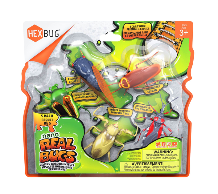 Zabawka interaktywna Hexbug Nano Real Bugs 5 szt (778988506301) - obraz 1
