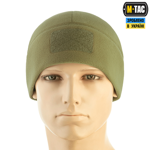 M-Tac шапка Watch Cap Elite флис (320г/м2) с липучкой Tan M - изображение 2
