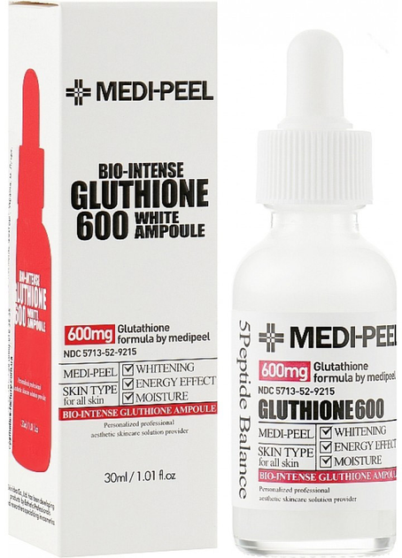 Сироватка для обличчя Medi-Peel Bio Intense Glutathione 600 White Ampoule 30 мл (8809409341736) - зображення 1