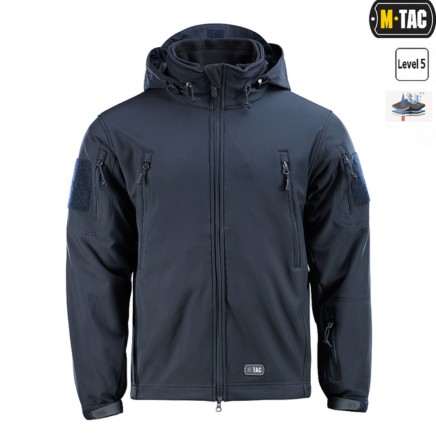 M-Tac куртка Soft Shell з підстібкою Dark Navy Blue M - зображення 2