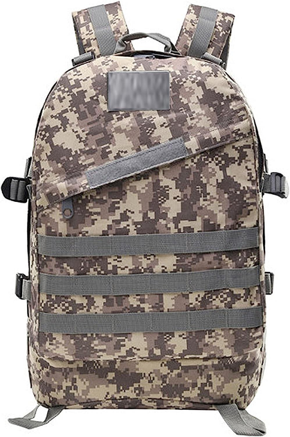 Тактический модульный рюкзак на 30л с системой Molle в камуфляже НАТО ACU cерый пиксель - изображение 1