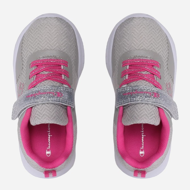 Sneakersy dziecięce dla dziewczynki lekkie Champion S32532-ES012 29.5 Szary/Fuksja (8058132051485) - obraz 3