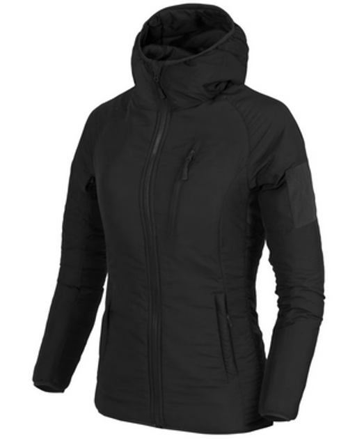 Чорна куртка жіноча women's wolfhound s s hoodie helikon-tex - зображення 1