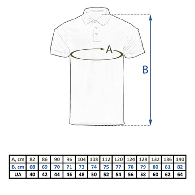 Футболка поло тактична CoolPASS Олива 46 - изображение 2