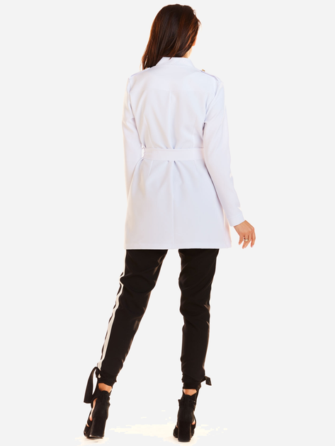Піджак подовжений жіночий Awama A271 S Білий (5902360537064) - зображення 2