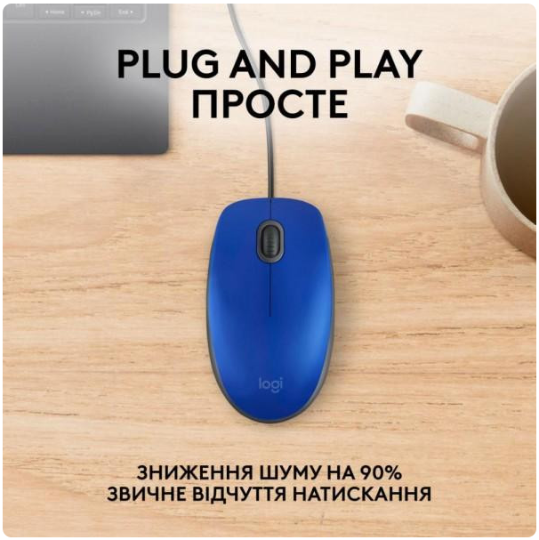 Мышь Logitech M110 Silent Blue (910-006758) - изображение 10