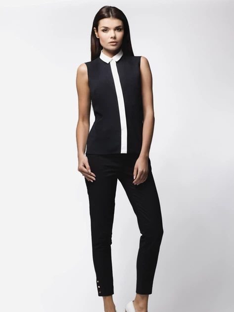 Блузка жіноча Awama A23 S Чорна (5902360500327) - зображення 3