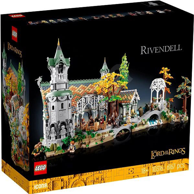Zestaw klockow Lego Icons Wladca pierscieni: Rivendell 6167 częsci (10316) (955555903213294) - Outlet - obraz 1