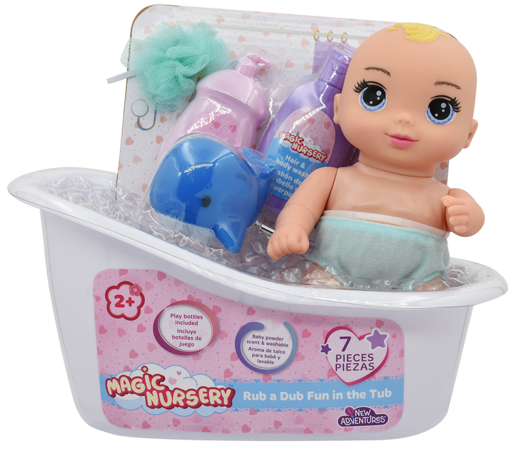 Лялька Magic Nursery з ванною (845371036568) - зображення 1