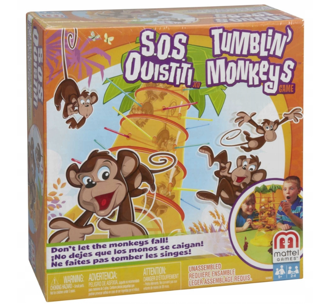Настільна гра Mattel Falling Monkeys (5011363525630) - зображення 1
