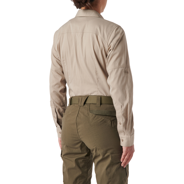 Рубашка тактическая женская 5.11 Tactical Women’s ABR Pro Long Sleeve Shirt M Khaki - изображение 2