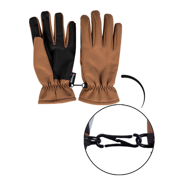 Перчатки тактические Sturm Mil-Tec Thinsulate™ Softshell Gloves 2XL Dark Coyote - изображение 2