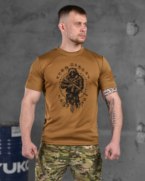Тактична потоотводящая футболка oblivion tactical berserk олива S - зображення 1