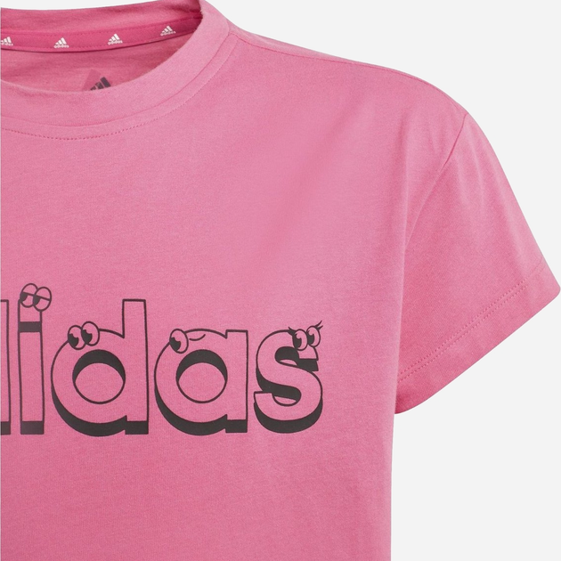 Koszulka młodzieżowa dla dziewczynki Adidas G G T2 GN1433 170 cm Różowa (4064044982476) - obraz 3