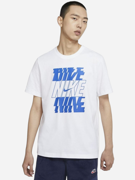 Футболка чоловіча Nike M Nsw Tee Swoosh/Block 12Mo DB6475-100 XS Біла (194502454260) - зображення 1