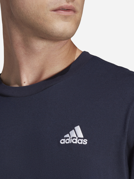 Koszulka męska adidas M Sl Sj T HY3404 XL Ciemnogranatowa (4066745413921) - obraz 3