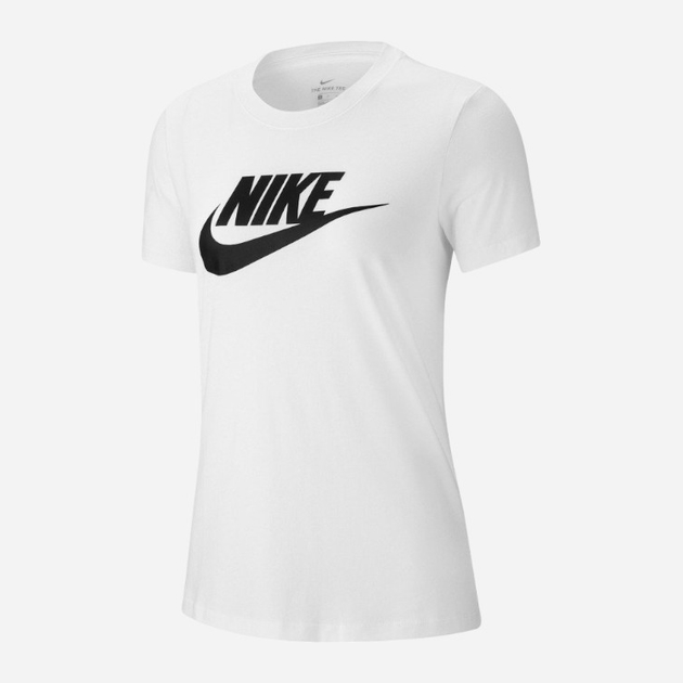 Акція на Футболка жіноча Nike Tee Essential ICon Futur BV6169-100 M Біла від Rozetka