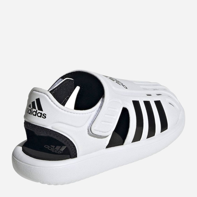 Дитячі босоніжки для хлопчика adidas Water Sandal GW0387 29 Білі з чорним (4065418339629) - зображення 4