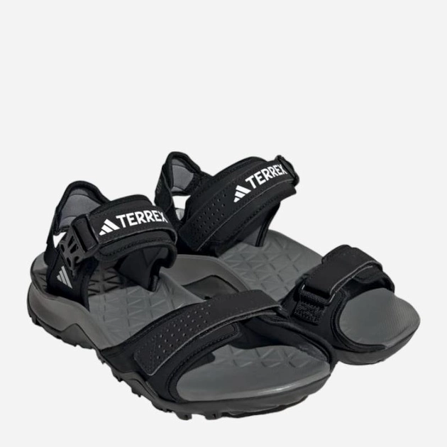 Sandały męskie trekkingowe Adidas Terrex Cyprex Sandal HP8655 44.5 Czarne (4066749514426) - obraz 2