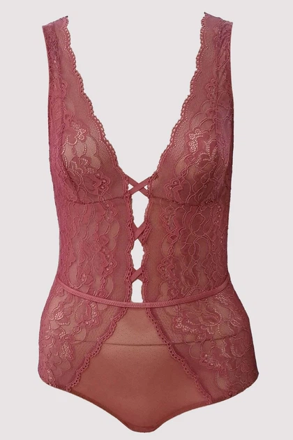 Боди бледно-розовый из кружева Pierre Cardin 80B - Фото 1 Боди бледно-розовый из кружева Pierre Cardin 80B - изображение 1