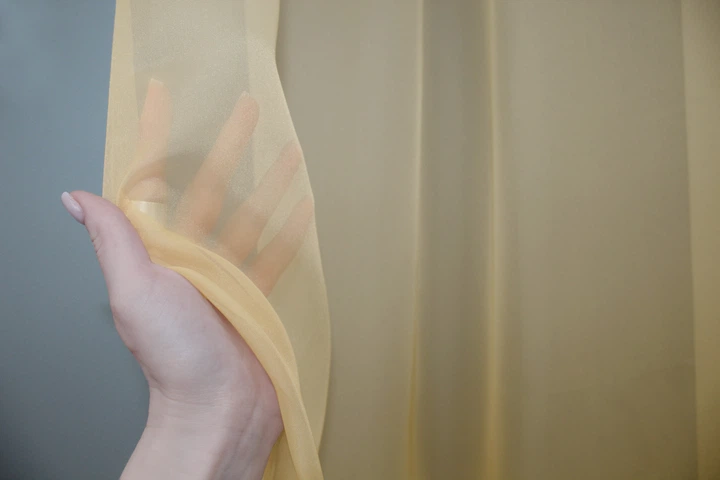 Тюль VR-Textil 753т Омбре шифон Золотистий із білим 250х250 см (42-0989) - зображення 5